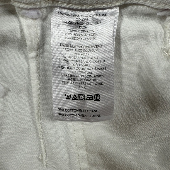 Maeve Anthropologie Jeans Womens 26 White The Colette Wide Leg Crop High Rise - Picture 12 of 13